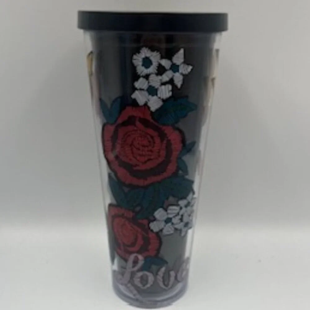 Starbucks Tattoo Love Valentine Stitch 2019 Tumbler Venti With Lid NEW‎